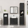 vidaXL Bathroom Sink Cabinet with Shelf black 25.59 x 12.99 x 23.62 in