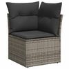 vidaXL Garden Sofa Set Grey