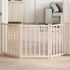 vidaXL Dog Gate Foldable 3 Panels 59.1 " Solid Wood Fir