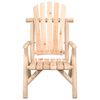 vidaXL Garden Chair Natural Wood Solid spruce wood Medium Durable