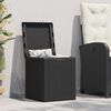 vidaXL Storage Box Black 100% Polypropylene with Rattan look Small