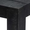 vidaXL Dining Table Black Solid Mango Wood Medium Industrial