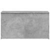 vidaXL Storage Chest Concrete grey Engineered wood 33.1 x 16.5 x 18.1 in