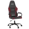 vidaXL Gaming Chair Black and Wine Red Faux Leather