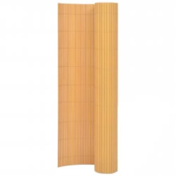 vidaXL Double-Sided Patio Fence 43.3x118.1" Yellow