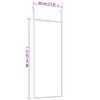 vidaXL Door Mirror Gold Aluminum, Glass Medium Door Mirror Rectangular