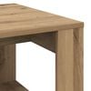 vidaXL Side Table Artisan oak Engineered wood Small Decorative Inlays