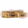 vidaXL Wall-mounted TV Cabinet Solid Rough Mango Wood Solid Mango Wood