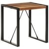 vidaXL Dining Table Acacia wood finish, Black legs Solid Acacia wood
