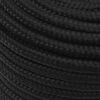 vidaXL Boat Rope Full Black 0.55 " 820.2 ' Polypropylene