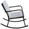 vidaXL Rocking Chair Black and Cream White