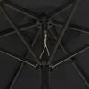 vidaXL Garden Parasol Black and dark grey