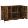 vidaXL TV Cabinet Smoked Oak Engineered wood, Iron 39.4 x 13.8 x 25.6 in
