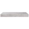 vidaXL Wall Shelf Concrete grey Honeycomb MDF, metal Small