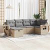 vidaXL Garden Sofa Set Beige