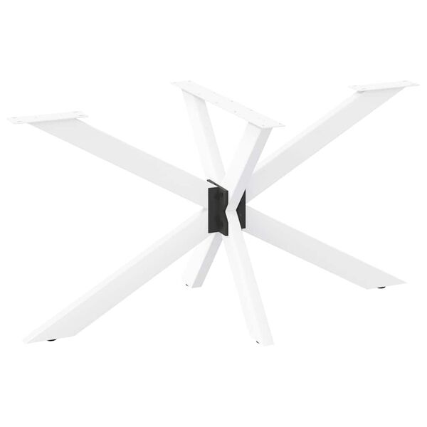 vidaXL Dining Table Leg White Powder-coated steel 47.2 in