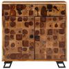 vidaXL Sideboard Unique wood grain Solid Acacia wood, Metal Compact