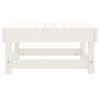 vidaXL Garden Footstool White Solid pine wood 24.0 x 23.8 x 11.8 in