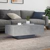 vidaXL Coffee Table Concrete Grey Engineered Wood 33.5 x 21.7 x 12.2 in