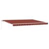 vidaXL Retractable Awning Manual Orange and Brown 177.17 x 118.11 in