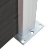 vidaXL Fence Panel WPC 68.9x57.5" Black