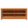 vidaXL Storage Bench with Shelf Wax Brown 43.31 x 14.96 x 17.91 in