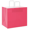 vidaXL Paper Bags 50 pcs with Handles Pink 32x22x28 cm