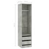 vidaXL Wardrobe Concrete gray Engineered wood Compact Wardrobe