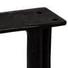 vidaXL Bench Leg Set of 2 Black Cast iron Medium Durable Bench Legs