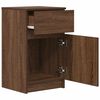 vidaXL Bedside Cabinet Brown Oak Engineered Wood Medium Bedside Cabinet