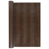 vidaXL Balcony Screen Brown and Black 236.2x39.4" Poly Rattan