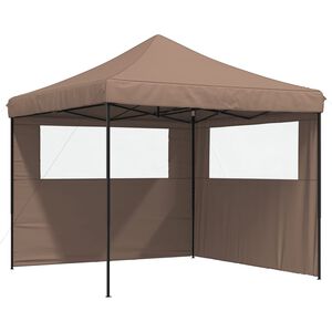 vidaXL Party Tent Brown, Black
