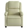 vidaXL Recliner Chair Cream Genuine leather, metal, plywood Standard