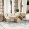 vidaXL Garden Sofa Set Beige