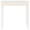 vidaXL Console Table White Solid pine wood 31.5 x 15.7 x 29.5 in Durable