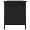 vidaXL TV Cabinet Black Engineered wood, Iron Standard TV Cabinet