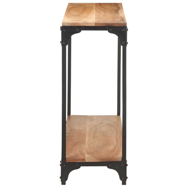 vidaXL Console Table Natural wood and black