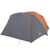 vidaXL Family Tent with Porch 6-Person Gray and Orange Waterproof