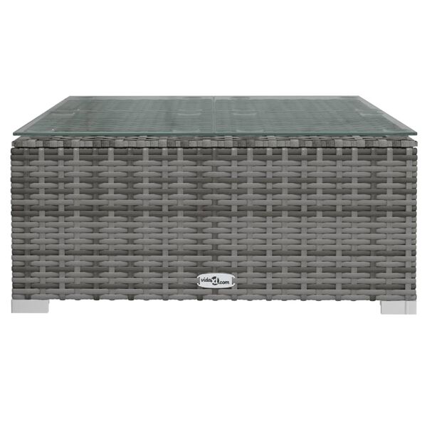 vidaXL Garden Coffee Table Gray