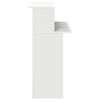 vidaXL Reception Desk White Engineered Wood Standard Reception Desk