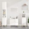 vidaXL Bathroom Cabinet High gloss white