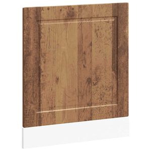 vidaXL Dishwasher Panel Old wood Engineered wood 23.6 x 0.6 x 26.4 in