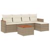 vidaXL Garden Sofa Set Beige
