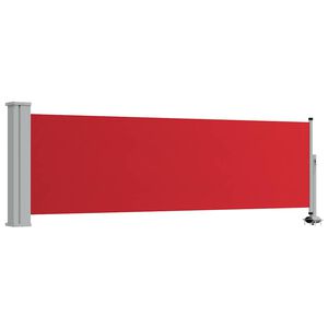 vidaXL Side Awning Red and grey
