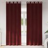 vidaXL Blackout Curtains 2 pcs Wine Red 55.12 x 102.36 in Velvet