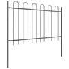 vidaXL Garden Fence 6 pcs Grey 33.46 x 3.28 ft Powder-coated Steel