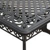 vidaXL Garden Table Bronze Cast Aluminum Large Garden Table