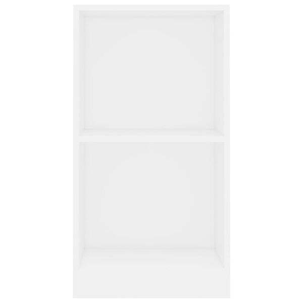 vidaXL Bookshelf White Engineered wood Compact Bookshelf Rectangular