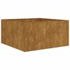 vidaXL Planter Corten steel 31.5 x 31.5 x 15.7 in Decorative Inlays