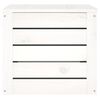 vidaXL Storage Box White Solid pinewood 23.4 x 14.4 x 13.0 in